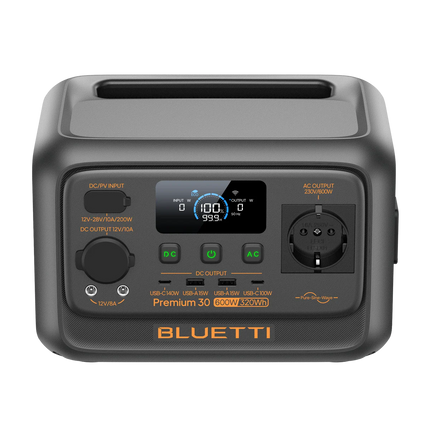 BLUETTI Premium 30 V2 Tragbare Powerstation I 600W  320Wh