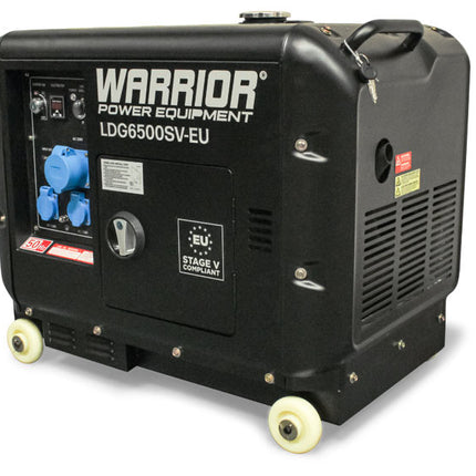 Warrior 5500W Silent Diesel Generator 1-phase ATS