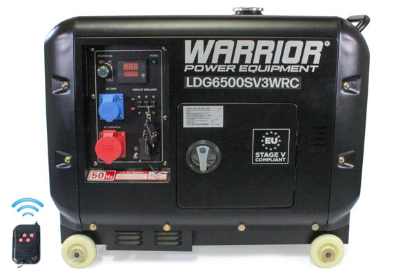 Warrior 6,9 kVA Silent Diesel Generator 3-phase WRC